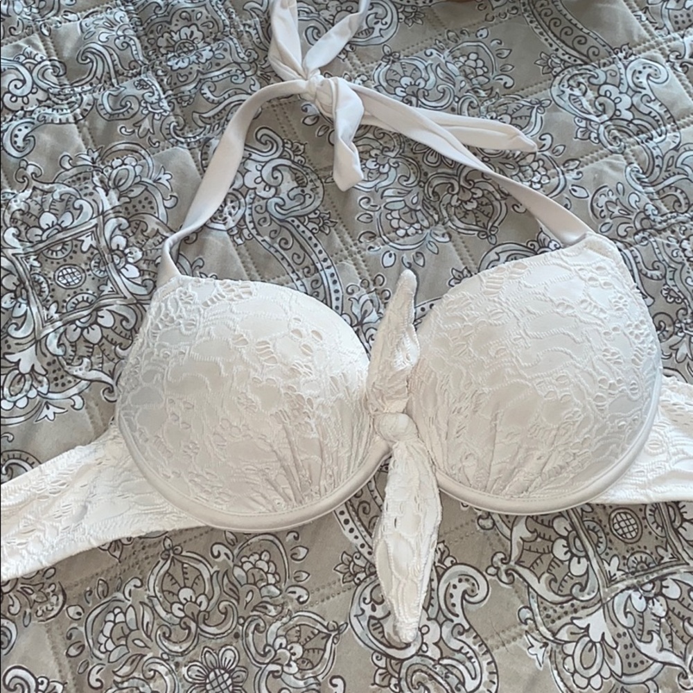 White bikini top